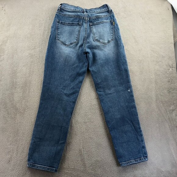 2 Vibrant M.I.U Womens Jeans Size 5 Lot Of Two Pleated Casual Straight Leg - Picture 13 of 16